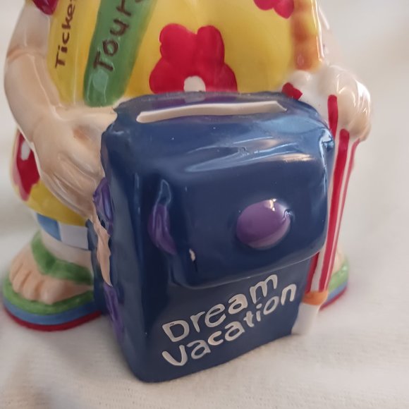 Vintage Excellent Condition Bobble Babes Vacationer Dream Vacation Bank - Picture 6 of 7